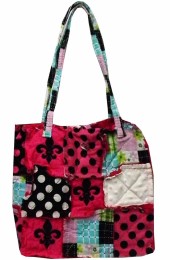 Patch Work Tote Bag-PCM9002/RED